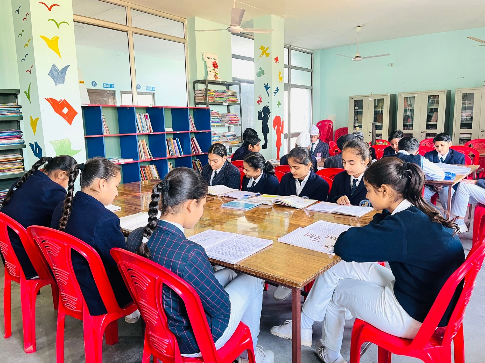 Guru Nanak School Library in Pharal